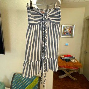 Show Me Your Mumu Johanna Mini Dress in Sea Stripe (Sz XS)
